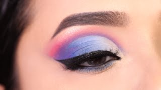 Blue Cut Crease Eyeshadow Look  Very Easy Eye Makeup  Shilpa [upl. by Draillih]