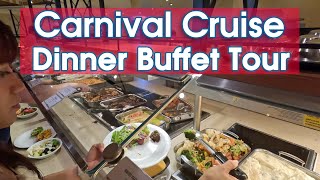 Carnival Cruise Buffet Dinner  Food amp Menus 2024 🌟 [upl. by Chandos425]