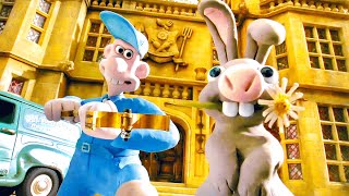 The Bunny Vacuum Scene  WALLACE AND GROMIT THE CURSE OF THE WERE RABBIT 2005 Movie CLIP HD [upl. by Annovoj719]