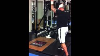 How to do Barbell Jammer Press  Single Arm  Olly Foster [upl. by Ellynn890]