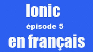 Ionic tutoriel 5  ionicPopupshow dans le cas dun update [upl. by Eelessej]