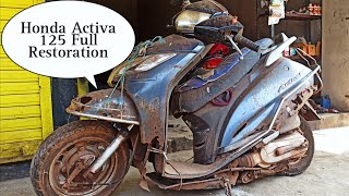 Rusty honda activa restoration  Honda Activa Restoration [upl. by Clarence610]