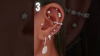 Different Ear Piercing Jewelry Ideas for Cartilage Helix Tragus Daith [upl. by Clellan]