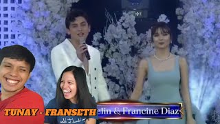 SUPER KILIG Francine Diaz Seth Fedelin performs TUNAY at Star Magic Prom  Reaction [upl. by Denison]