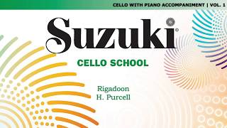 Suzuki Cello 1  Rigadoon  H Purcell Score Video [upl. by Yreva343]