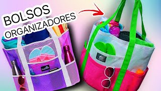 DIY ORGANIZADORES  Cómo hacer bolsas de tela organizadoras [upl. by Rudyard622]