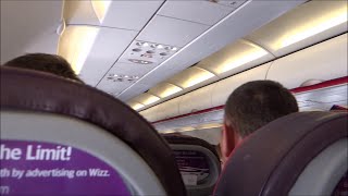 TURBULENCE ON BOARD Wizz Air Airbus A320232 HALWE [upl. by Ulrika]