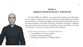 Tesis 3 Libros sapienciales y poéticos [upl. by Ethelind735]