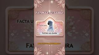 Putri Nabi Muhammad Fatimah AzZahra history facts knowledge shortvideo islam [upl. by Glimp]