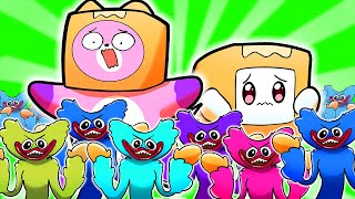 LANKYBOX vs TINY HUGGY WUGGY ARMY POPPY PLAYTIME CHAPTER 3 ANIMATION [upl. by Alvina]