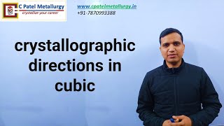 crystallographic directions in cubic [upl. by Atnoid]