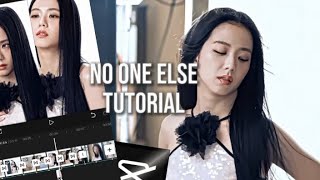 NO ONE ELSE  tiktok trend tutorial  capcut [upl. by Sibelle]