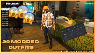 Online 168 ║XDEV OUTFIT EDITOR║ 20 BEST MALE MODDED OUTFITS USING XDEV ║Showcase ║ PC [upl. by Beattie]