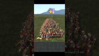 Medieval II Total War 1vs1 Spear Militia vs Woodsmen [upl. by Staford]