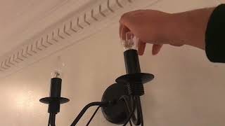 Replacing E14 LED Candle Bulbs To E14 Halogen Candle Bulbs [upl. by Vyky892]