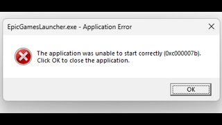 Fix Error EpicGamesLauncherexe Application Error 0xc000007b [upl. by Taffy145]