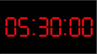 5 hour and 30 minute Alarm Clock  55 Hour Countdown with Loud Alarm [upl. by Irollam]