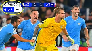 Lazio Goalkeeper Ivan Provedel Last Minute Goal vs Atletico Madrid [upl. by Chisholm]