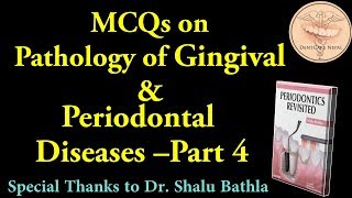 MCQs on Pathology of Gingival amp Periodontal Diseases  Periodontics Revisited  Part 4 [upl. by Sreip]