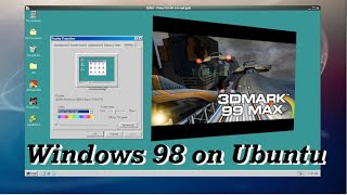 Windows 98 retro gaming emulator for Ubuntu Linux [upl. by Blaire]