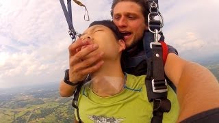 Guy Passing out doing 360° Skydiving [upl. by Willetta]