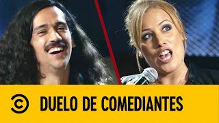 Marcela Lecuona VS Emiliano Gama  Duelo De Comediantes  Comedy Central LA [upl. by Samaj425]