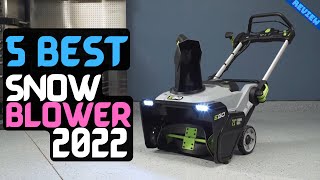 Best Snow Thrower of 2022  The 5 Best Snow Blowers Review [upl. by Safko]