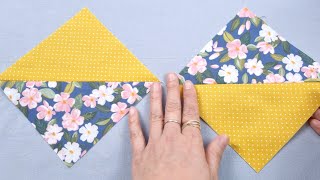 PATCHWORK BLOCK COLORFUL AND VERY EASY AND QUICK SEWING FOR BEGINNERS [upl. by Beker238]