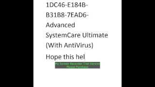 License Key for Advanced System Care Ultimate HD [upl. by Barling]