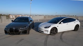 I Spent a Day with the BMW i4 and Model 3  Who Comes out on Top [upl. by Sonny302]