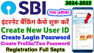 SBI Net Banking Kaise Kare 2024 SBI Net Banking Registration Kare  SBI Net Banking Id kaise Banaye [upl. by Heti]