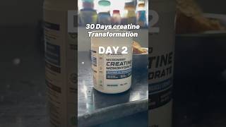 30days creatine transformation DAY 2 Wellcore monohydrate creatine howtobuildmuscleforskinnyguys [upl. by Akinom]