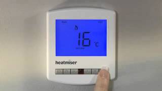 Programming your Heatmiser Slimline Thermostat [upl. by Issy429]