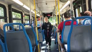 CTA On Board Riding 2008 New Flyer D40LF Bus 1835 on Route 97 Skokie to Howard CTA Station [upl. by Tonia]