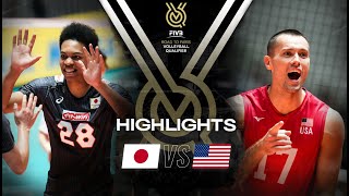 🇯🇵 JPN vs 🇺🇸 USA  Highlights  Mens OQT 2023 [upl. by Zeph]