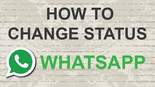 How to change whatsapp status [upl. by Ettesil]