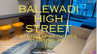 Pune 45L Balewadi High Street Studio Apartments Ready To Move In [upl. by Helge]