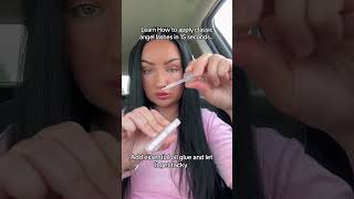 HOW TO EASILY APPLY STRIP LASHES IN SECONDS 💖 lashtutorial shortsvideo [upl. by Eimmelc836]