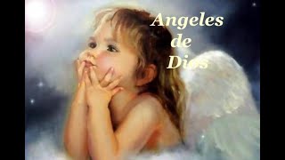 ANGELES DE DIOS Letra [upl. by Ahsiea620]