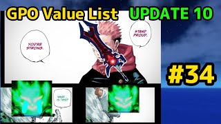 NEW GPO VALUE LIST UPDATE 10 34 Stand proud reshead  youre strong  wender [upl. by Akined]