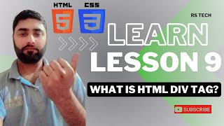 Div Tag HTML 5 Tutorial in HindiUrdu [upl. by Irakab]