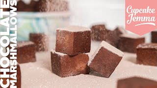 Easy Chocolate Marshmallows  Full Recipe  Cupcake Jemma [upl. by Ettenoitna746]