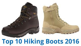 10 Best Hiking Boots 2016 [upl. by Teragram]