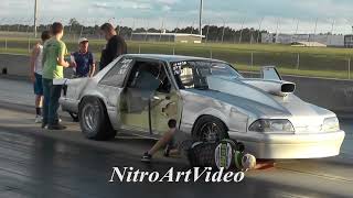 Hard crash Heads up drag racing [upl. by Enait813]