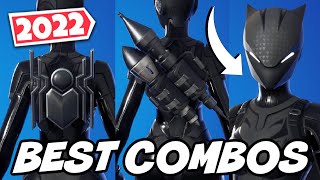 BEST COMBOS FOR THE LYNX SKIN BLACK STYLE2022 UPDATED  Fortnite [upl. by Pampuch]