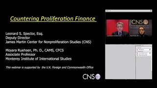 Webinar Countering Proliferation Finance [upl. by Connelly]