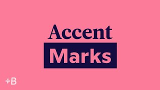 How To Use Accent Marks In Spanish French And Other Languages [upl. by Nenad521]