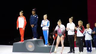 Medal Ceremony  Womens All Around Final Stuttgart World Championships 2019 [upl. by Burra]