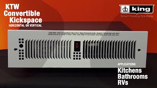 KTW Series  Convertible Kickspace Heater  King Electric [upl. by Joby88]