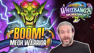 Hearthstone BOOM Mech Warrior in Whizbangs Workshop [upl. by Arahahs]